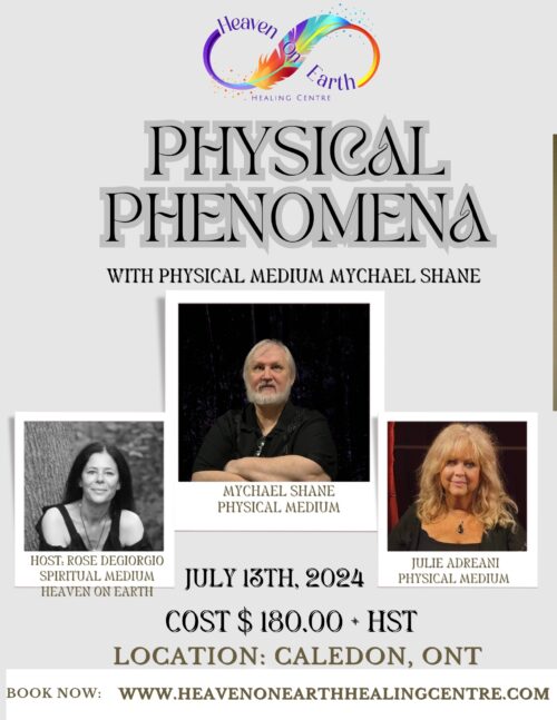 A poster with three people and the words " physical phenomena ".